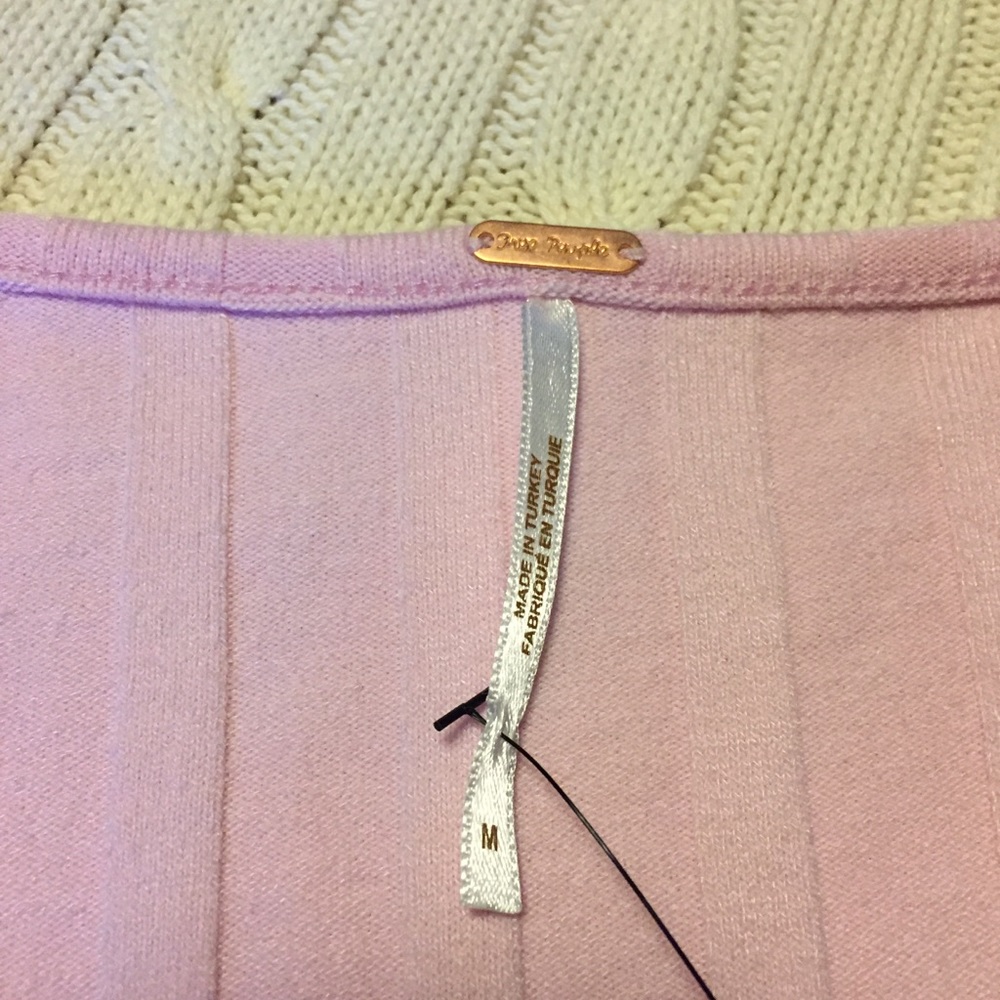 Free people Central Park Cardi elbow top blush - Picture 4 of 7